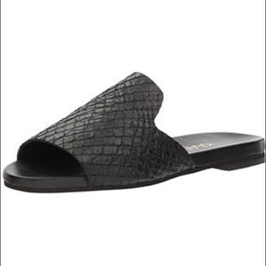 Kaanas Leticia Snakeskin Embossed Leather Slide
